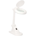 Lampada da tavolo LED con lente d'ingrandimento LED/6W/230V bianca