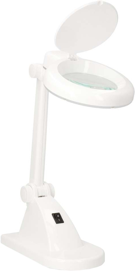 Lampada da tavolo LED con lente d'ingrandimento LED/6W/230V bianca