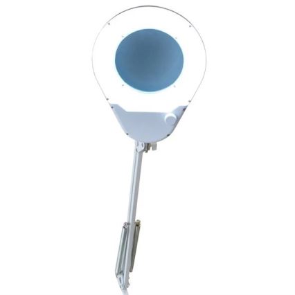 Lampada da tavolo LED con lente d'ingrandimento LED/9W/230V bianco/cromo lucido