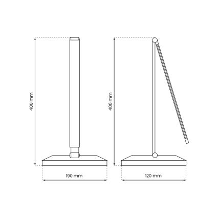 Lampada da tavolo LED con ricarica wireless VARIO LED/5W/230V 3000-6000K nero