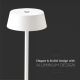 Lampada da tavolo LED da esterno dimmerabile touch LED/2W/5V 4400 mAh IP54 bianca