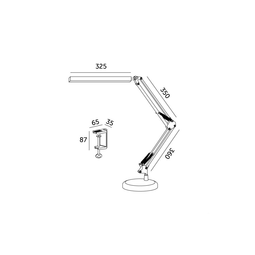 Lampada da tavolo LED dimmerabile 2in1 USB TENUIX LED/14W/5V 3000-6000K bianco