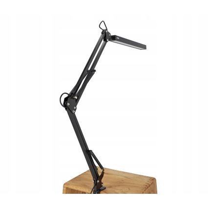 LED lampada da tavolo dimmerabile a sfioramento flessibile con clip LED/10W/5/230V 3000/4000/6000K nera