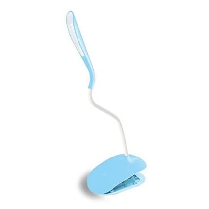 Lampada da tavolo LED dimmerabile con clip LED/3,5W/230V blu