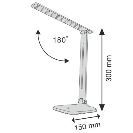 Lampada da tavolo LED dimmerabile con funzione Touch JOWI LED/8W/230V bianco