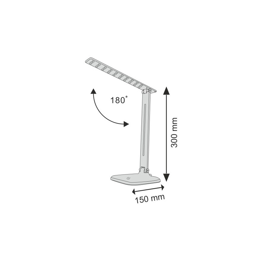 Lampada da tavolo LED dimmerabile con funzione Touch JOWI LED/8W/230V nero