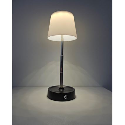 Lampada da tavolo LED dimmerabile con funzione Touch LED/3W/5V USB 800 mAh bianco
