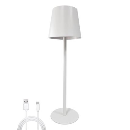 Lampada da tavolo LED dimmerabile con funzione Touch LED/5W/5V USB 1200 mAh bianco