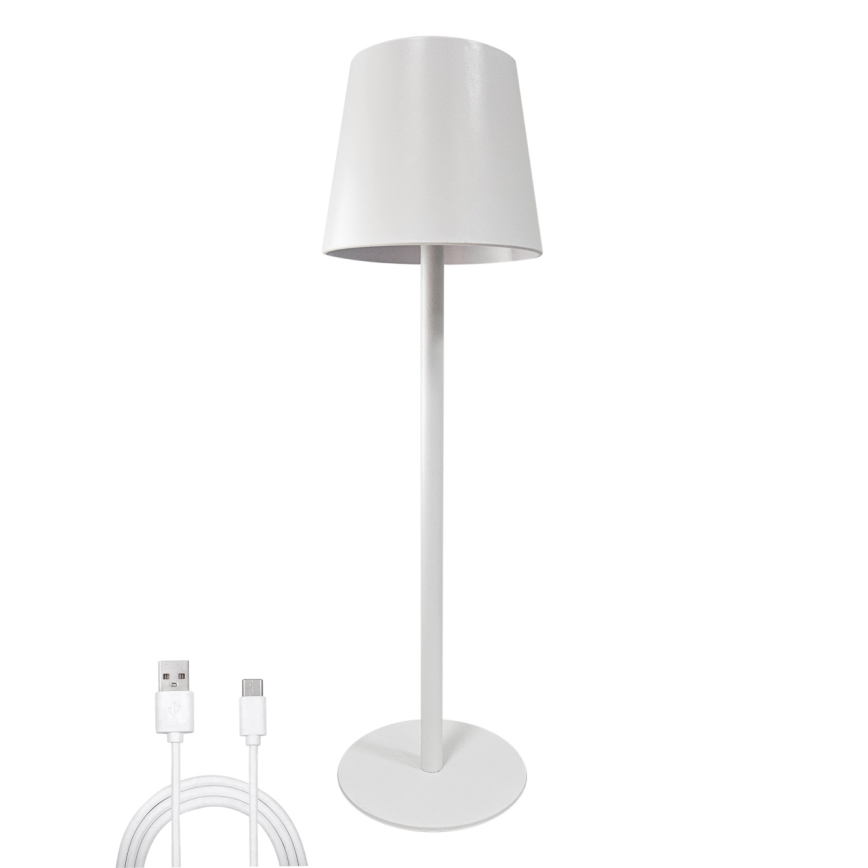 Lampada da tavolo LED dimmerabile con funzione Touch LED/5W/5V USB 1200 mAh bianco
