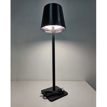 Lampada da tavolo LED dimmerabile con funzione Touch LED/5W/5V USB 1200 mAh nero