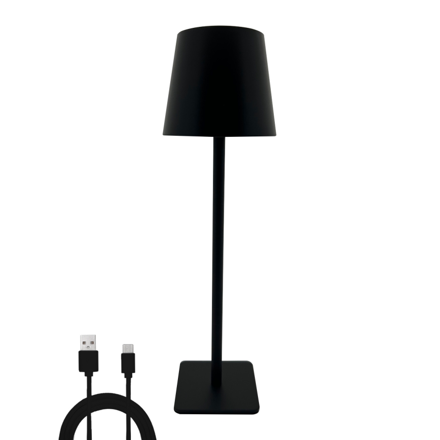 Lampada da tavolo LED dimmerabile con funzione Touch LED/5W/5V USB 1200 mAh nero