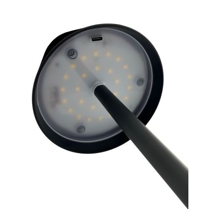 Lampada da tavolo LED dimmerabile con funzione Touch LED/5W/5V USB 1200 mAh nero