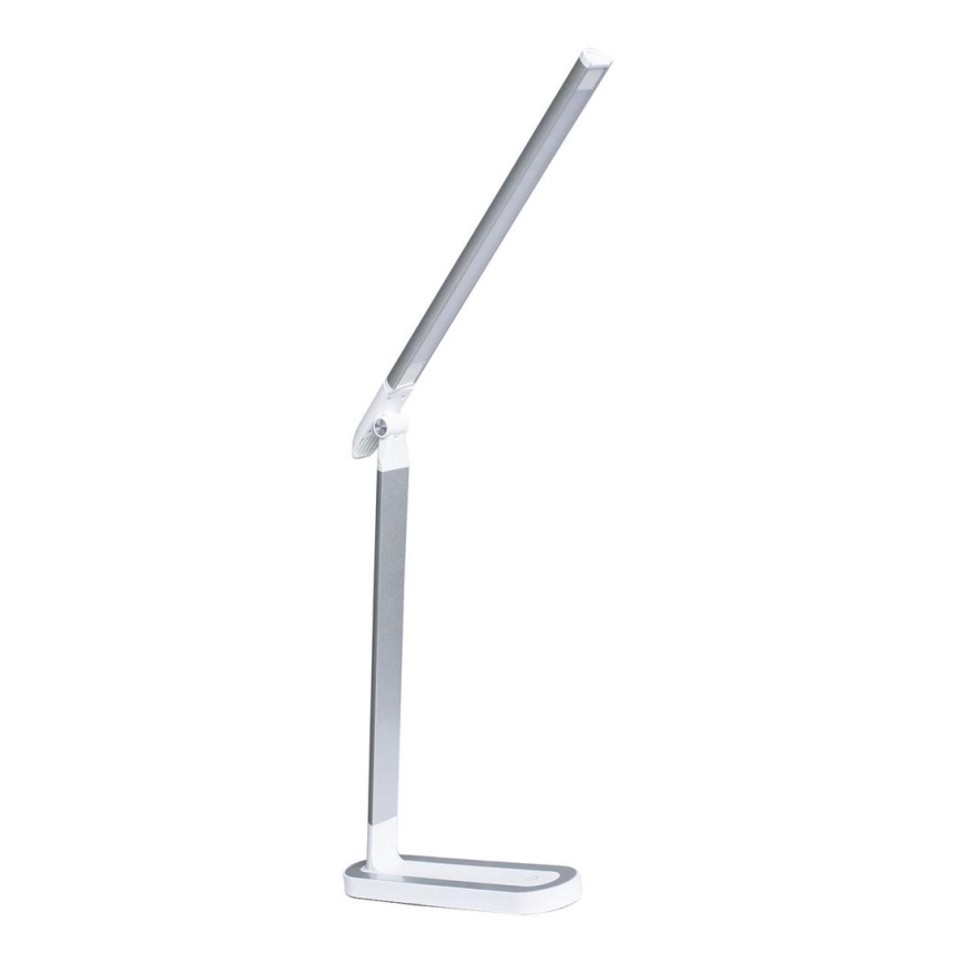 Lampada da tavolo LED dimmerabile con funzione Touch MADERA LED/7W/230V USB bianco