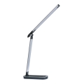 Lampada da tavolo LED dimmerabile con funzione Touch MADERA LED/7W/230V USB nero