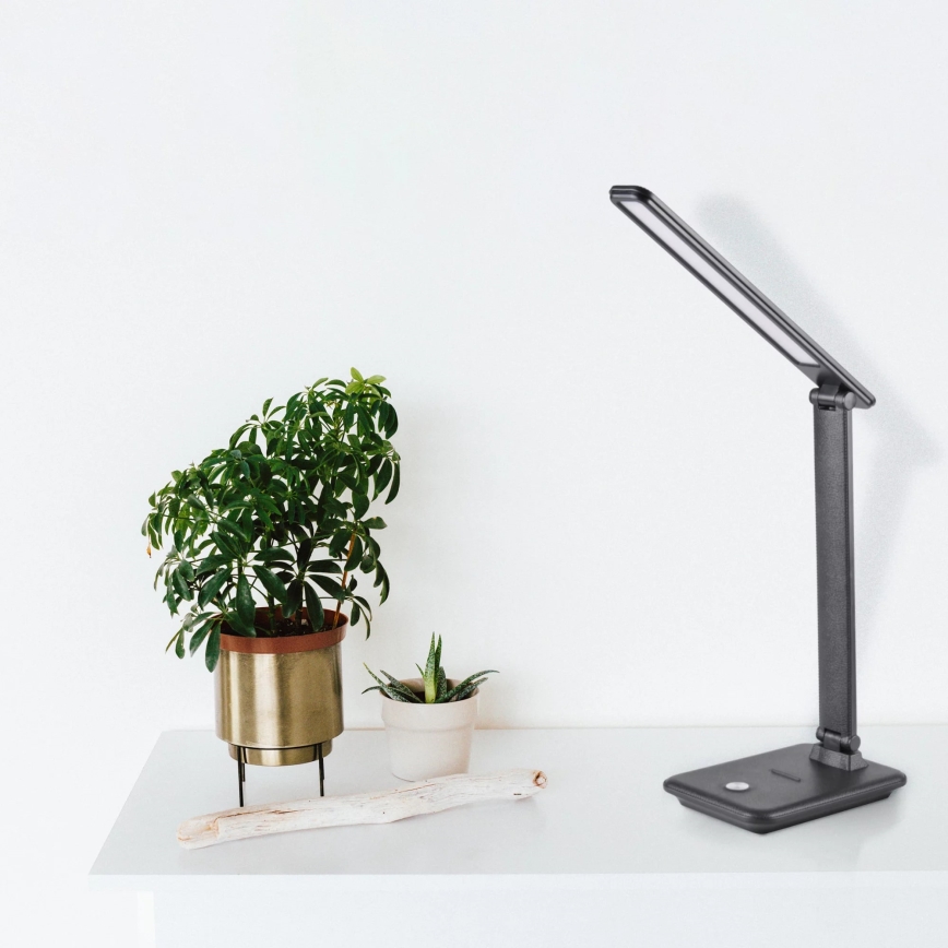 Lampada da tavolo LED dimmerabile con funzione Touch VINTO LED/8W/230V nero