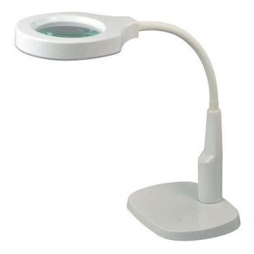 Lampada da tavolo LED dimmerabile con lente d'ingrandimento bifocale LED/6W/230V 6000-7000K bianco