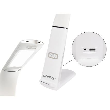 Lampada da tavolo LED dimmerabile con ricarica wireless e sensore di movimento LORD EVO LED/8W/230V 3000K/4500K/6000K bianco