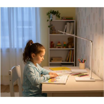 Lampada da tavolo LED dimmerabile con ricarica wireless Qi NOBLITE Q LED/7W/230V 3000/4000/6500K bianco