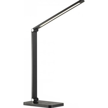 Lampada da tavolo LED dimmerabile con ricarica wireless QI NOBLITE Q LED/7W/230V 3000/4000/6500K nera