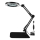 Lampada da tavolo LED dimmerabile con una lente d'ingrandimento LED/11W/5V 3000-6000K nero