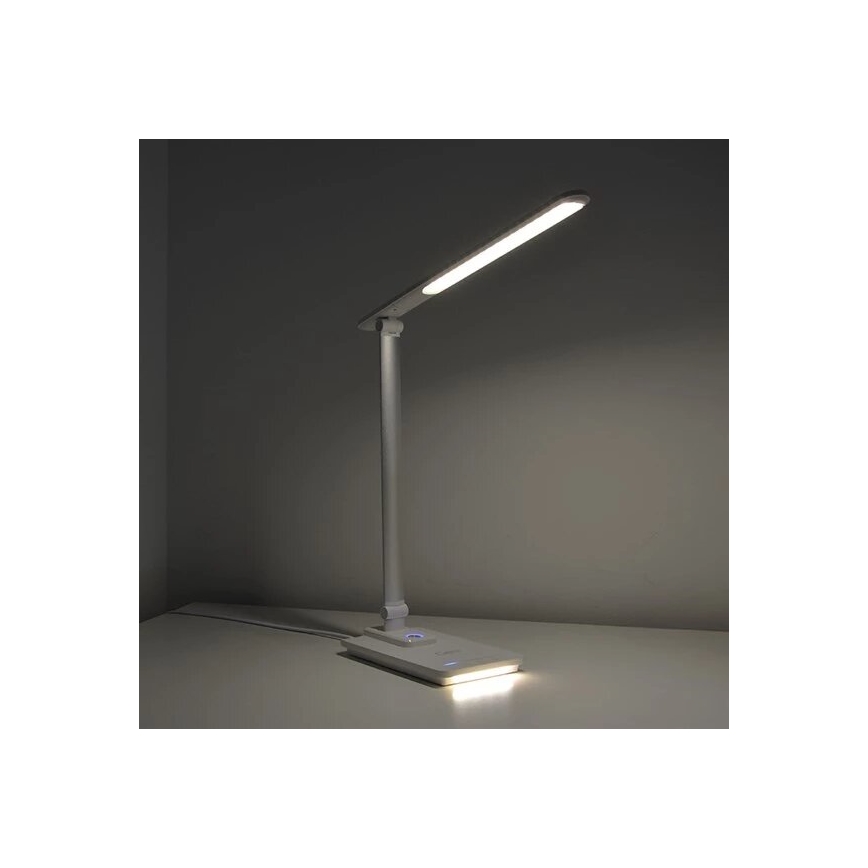 Lampada da tavolo LED dimmerabile con USB LED/9W/230V 3000K/4000K/5500K bianco
