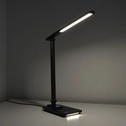 Lampada da tavolo LED dimmerabile con USB LED/9W/230V 3000K/4000K/5500K nero