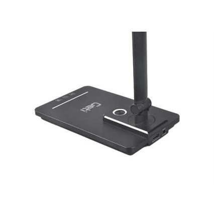 Lampada da tavolo LED dimmerabile con USB LED/9W/230V 3000K/4000K/5500K nero