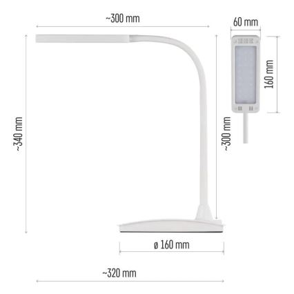 Lampada da tavolo LED dimmerabile EDDY LED/6W/230V 3000/4500/6800K bianca