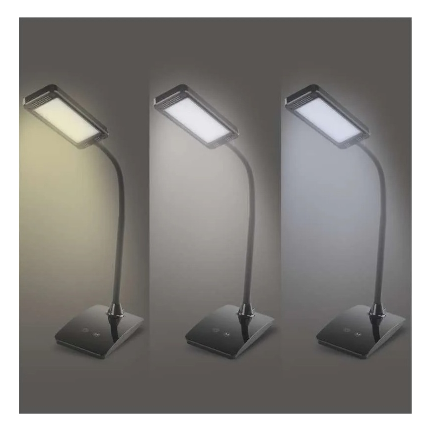 Lampada da tavolo LED dimmerabile EDDY LED/6W/230V 3000/4500/6800K nera
