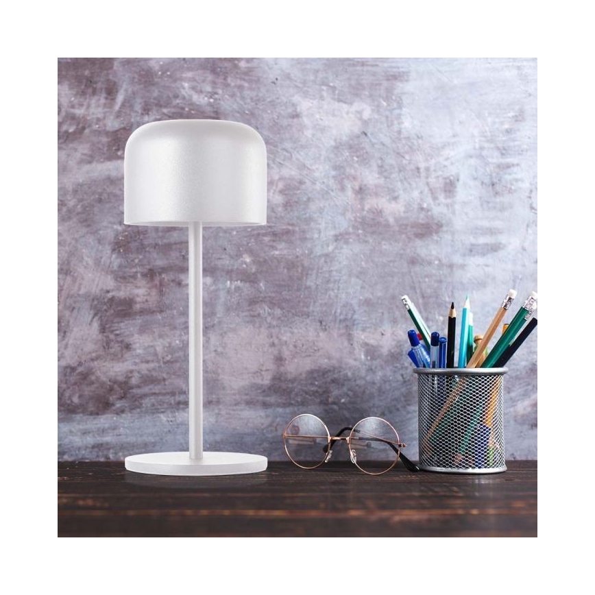 LED Lampada da tavolo touch ricaricabile e dimmerabile LED/1,5W/5V 2700-5700K IP54 2200 mAh bianco