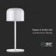 LED Lampada da tavolo touch ricaricabile e dimmerabile LED/1,5W/5V 2700-5700K IP54 2200 mAh bianco