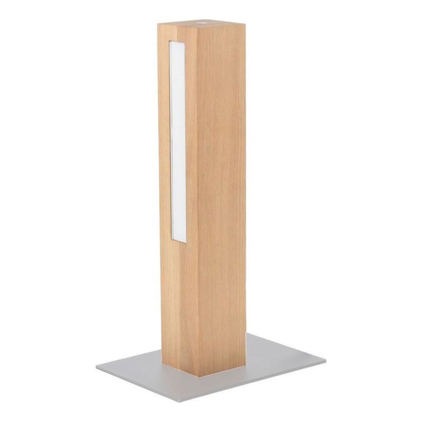 Lampada da tavolo LED dimmerabile LEON LED/9W/230V quercia