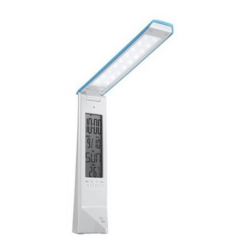 Lampada da tavolo LED dimmerabile multifunzionale DAISY LED/1,6W/USB bianco blu Lampada da tavolo LED dimmerabile multifunzionale DAISY LED/1,6W/USB bianco blu