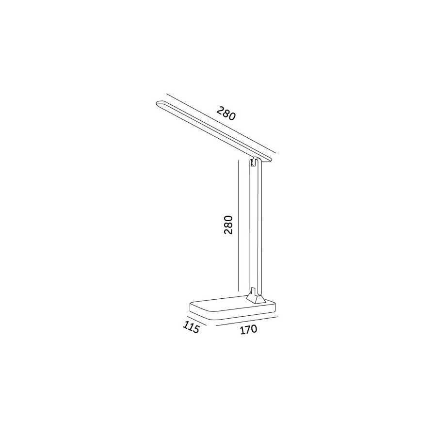 Lampada da tavolo LED dimmerabile NOBLITE N LED/7W/230V 3000/4000/6500K bianco