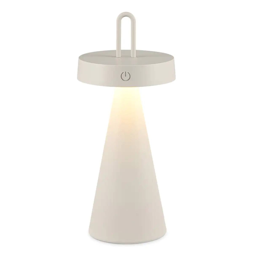 Lampada da tavolo LED dimmerabile ricaricabile per esterni con controllo touch HALO LED/1,5W/3,7V 3000 mAh IP44 grigia