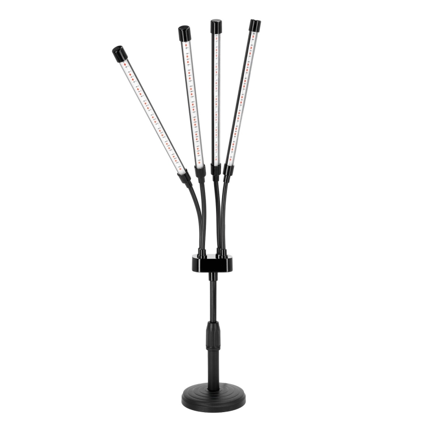 Lampada da tavolo LED dimmerabile e flessibile per coltivazione di piante VITARO 4xLED/10W/230V nero
