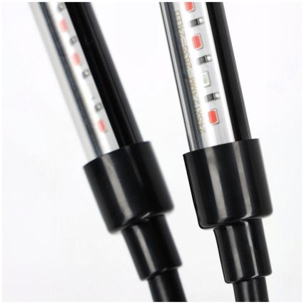 Lampada da tavolo LED dimmerabile e flessibile per coltivazione di piante VITARO 4xLED/10W/230V nero