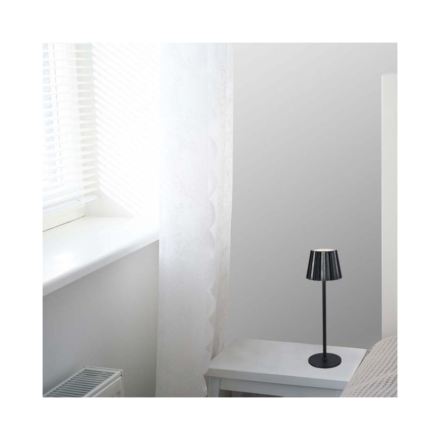 Lampada da tavolo LED dimmerabile ricaricabile con touch LED/4W/5V 3000-6000K 1800 mAh nero