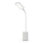 Lampada da tavolo LED dimmerabile ricaricabile a sfioramento, flessibile con clip LED/5W/1200 mAh, bianca