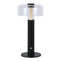 Lampada da tavolo LED dimmerabile ricaricabile con touch LED/1W/5V 3000K 1800 mAh nero