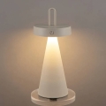Lampada da tavolo LED dimmerabile ricaricabile per esterni con controllo touch HALO LED/1,5W/3,7V 3000 mAh IP44 grigia