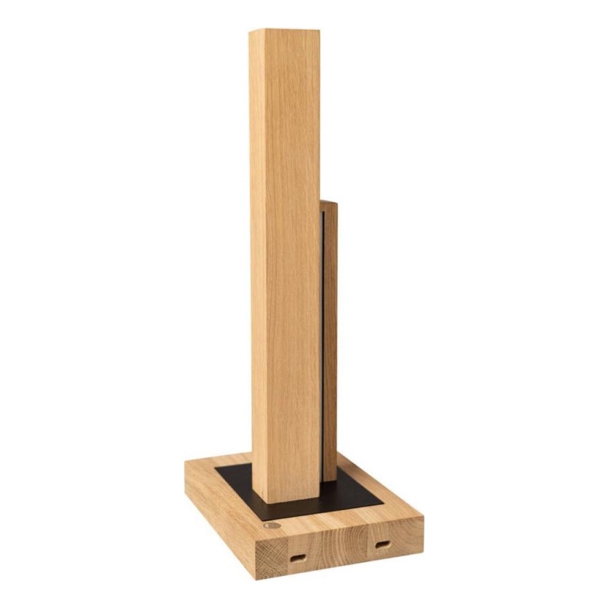 Lampada da tavolo LED dimmerabile SOHO BLACK LED/10W/230V 45 cm quercia