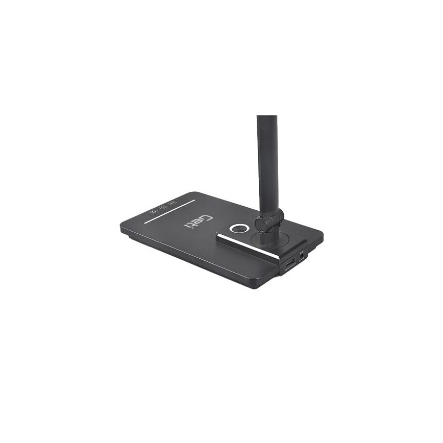 Lampada da tavolo dimmerabile LED con USB LED/9W/230V 3000K/4000K/5500K nero