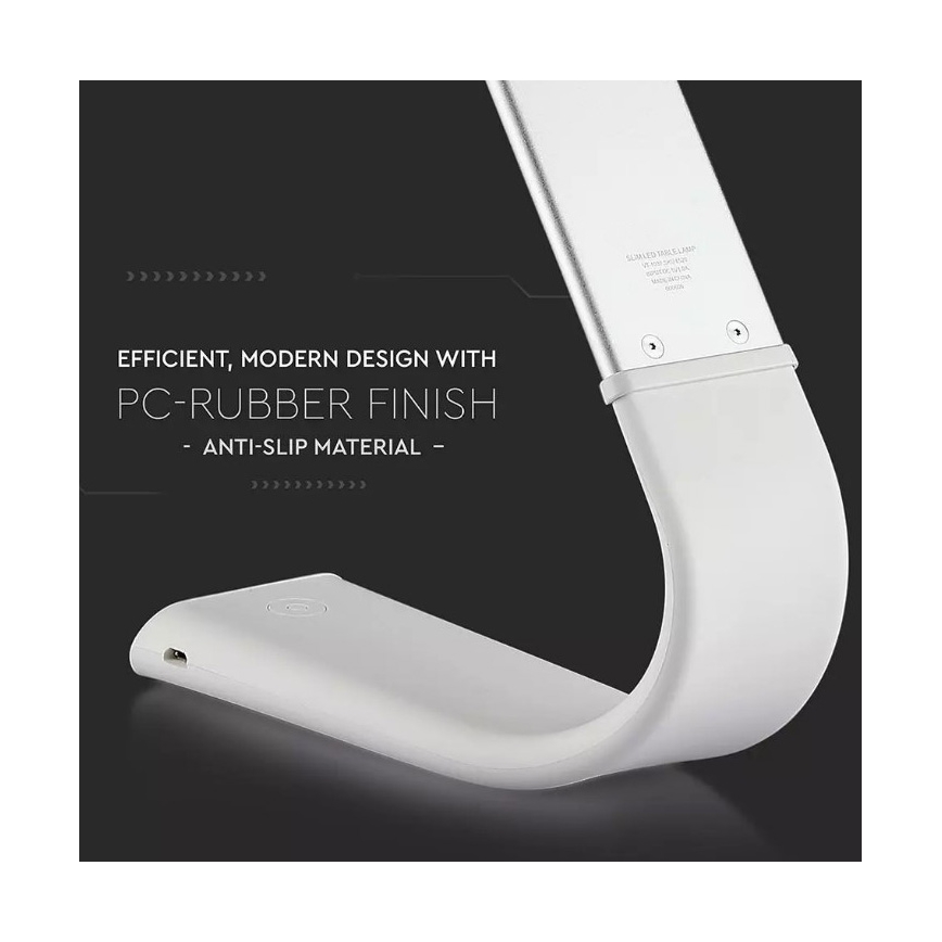 Lampada da tavolo LED flessibile dimmerabile LED/6,5W/5V 2000 mAh 3000K/4500K/6000K