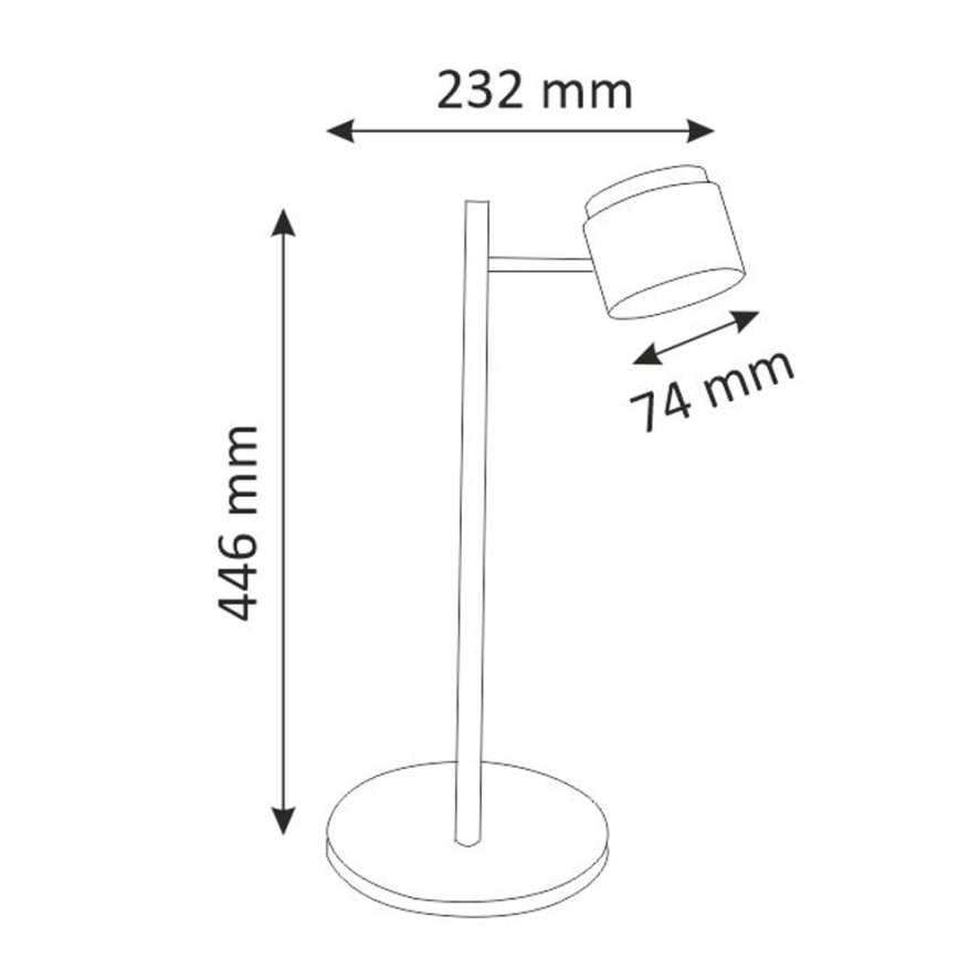 Lampada da tavolo LED KUBIK LED/4,2W/230V nera