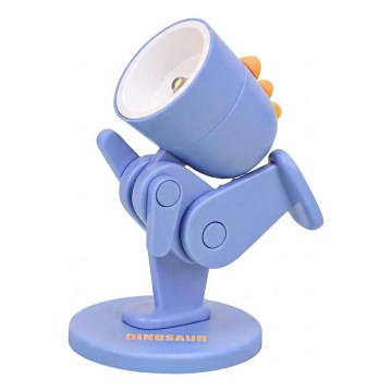 Lampada da tavolo LED LED/0,06W/3xLR41 dinosauro blu