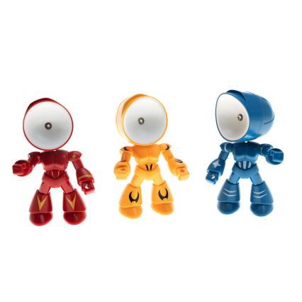 Lampada da tavolo LED LED/0,06W/3xLR41 robot rossa