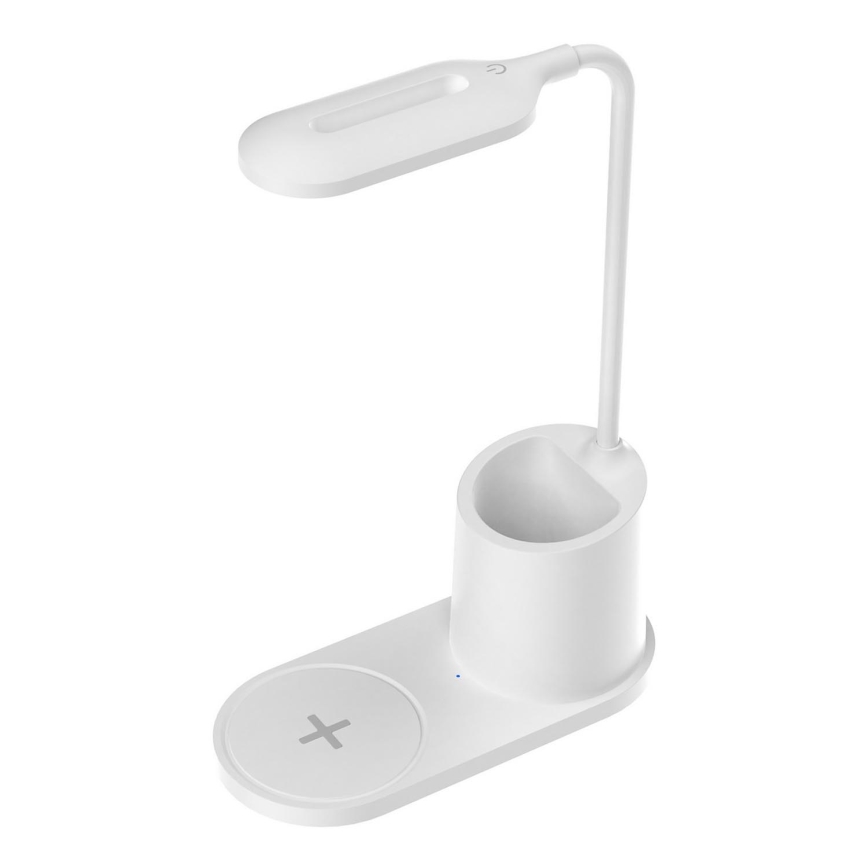 CELLY - LAMPADA LED CON CARICA WIRELESS-Bianco/Plastica