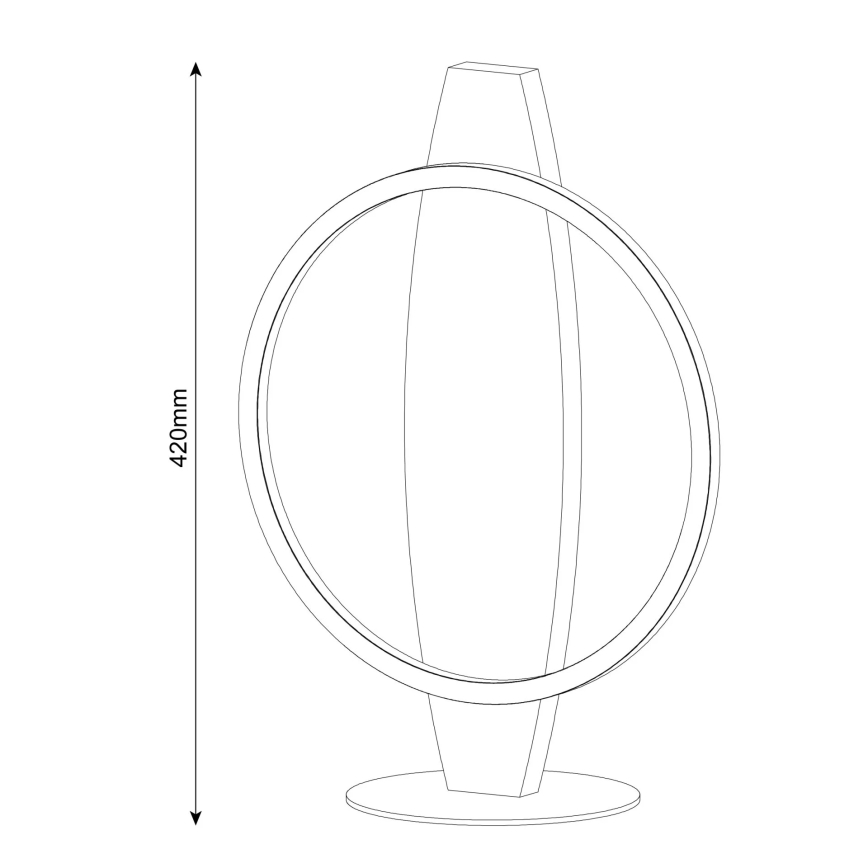Lampada da tavolo LED MELISA 10W/230V in pino