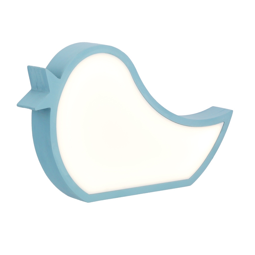 Lampada da tavolo LED per bambini BIRD LED/12W/230V blu